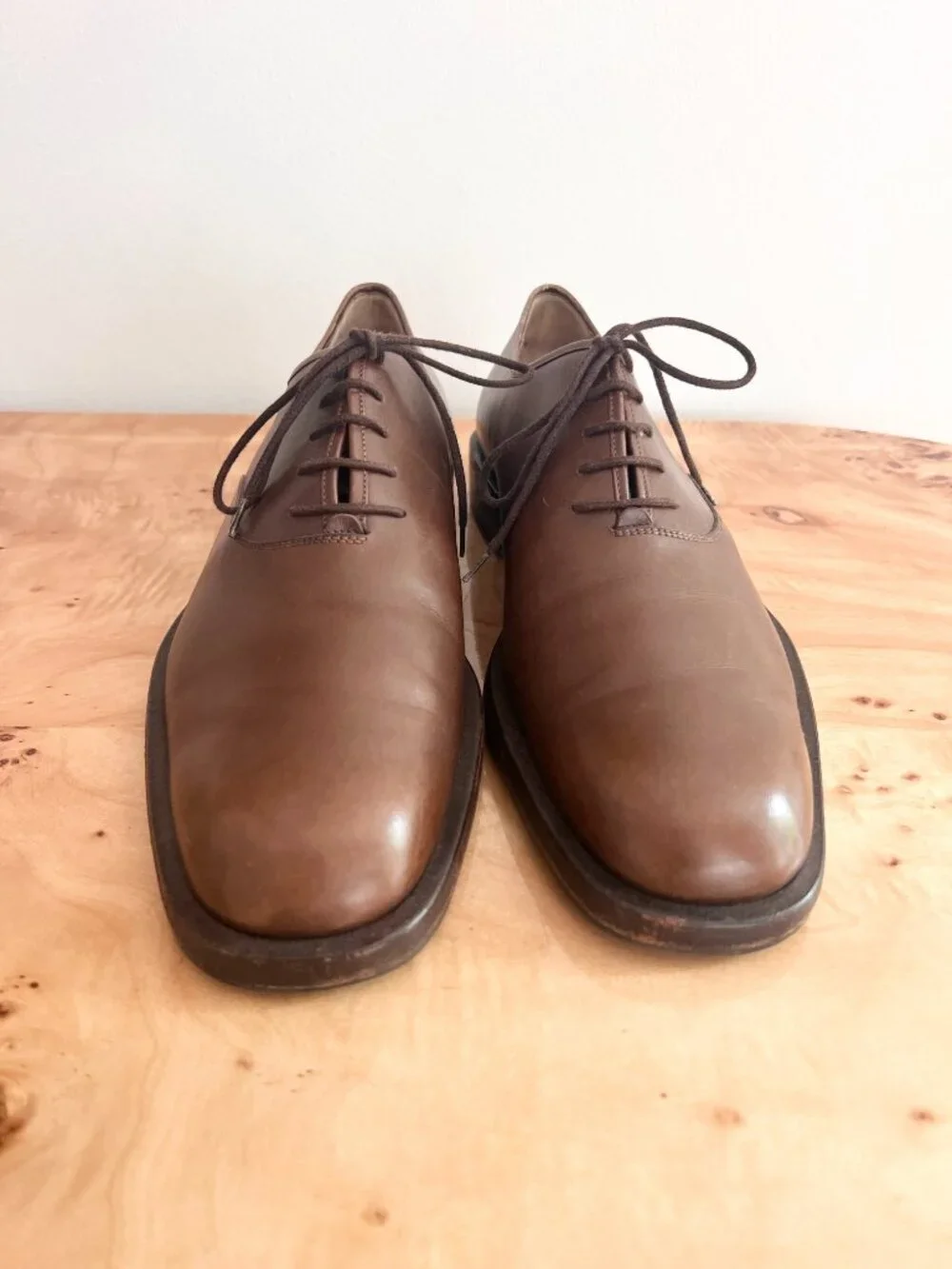 Vintage Salvatore Ferragamo XYLAN Leather Shoes 10 D US Made in Italy